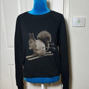 ATF All things Fabulous Squirrel Graphic Crew Sweatshirt Women’s Small